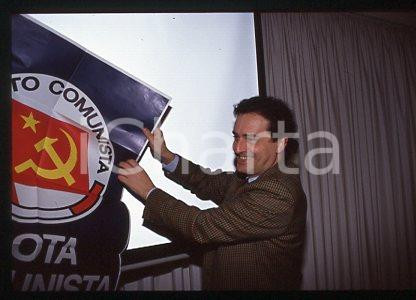 Luciano PETTINARI - ITALIA RIFONDAZIONE COMUNISTA 1995 ca * 35mm vintage slide 4
