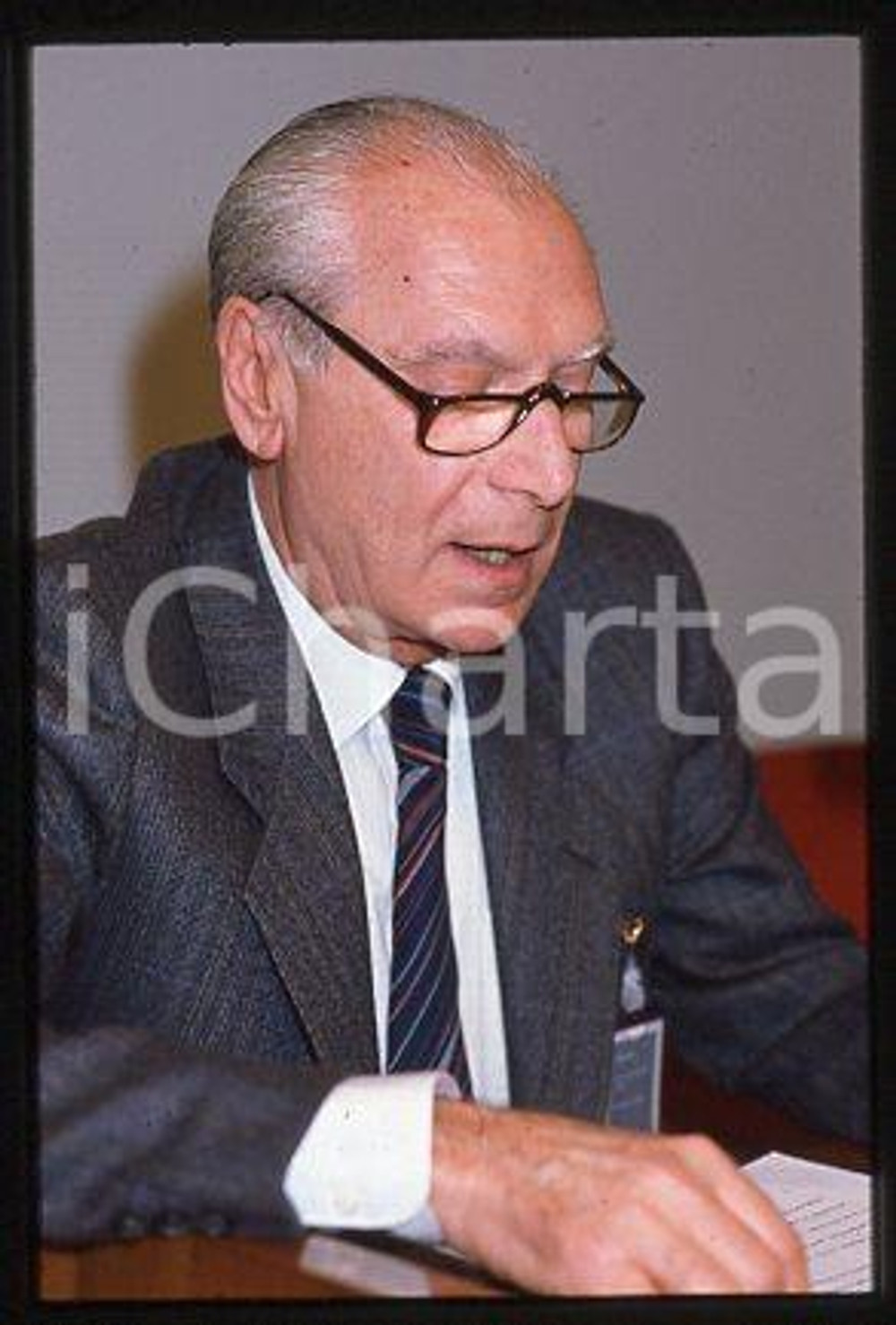 Renato NICASTRO - MILANO Criminalpol Prefetto 1985 ca * 35 mm vintage slide 1