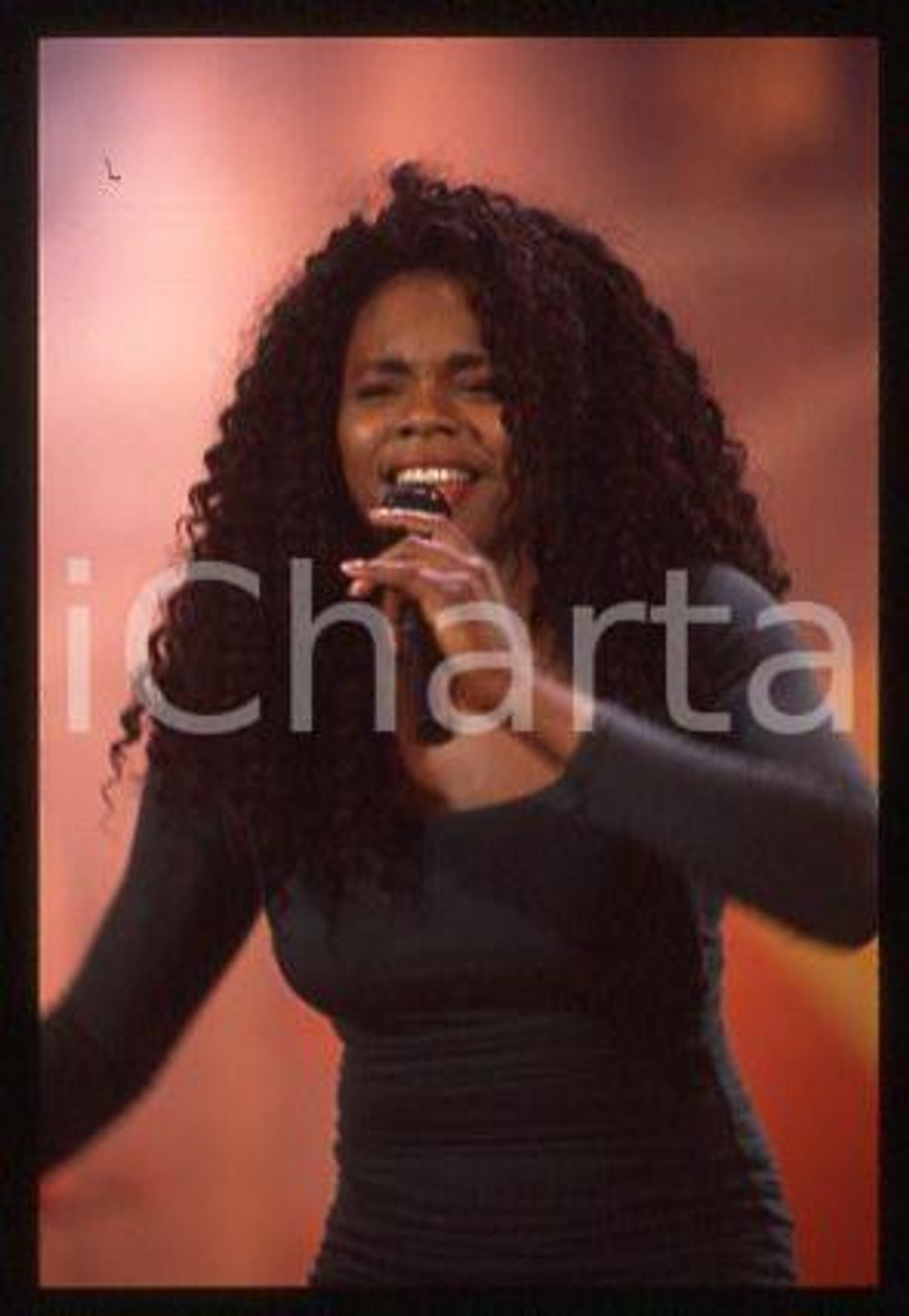 THE CHIMES - MUSIC Singer Pauline HENRY of the band 1990ca *35mm vintage slide 2