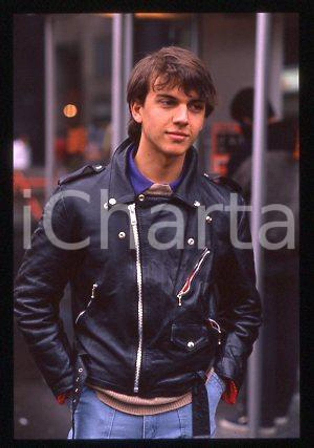 Giacomo CELENTANO - ITALIA Ritratto del cantante 1990 ca * 35mm vintage slide 22