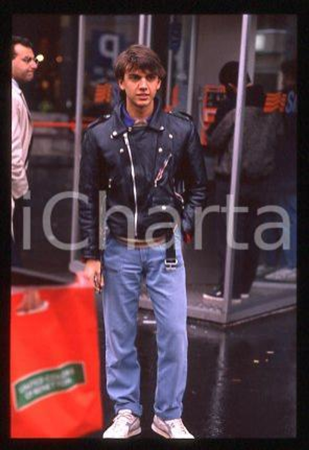 Giacomo CELENTANO - ITALIA Ritratto del cantante 1990 ca * 35mm vintage slide 23