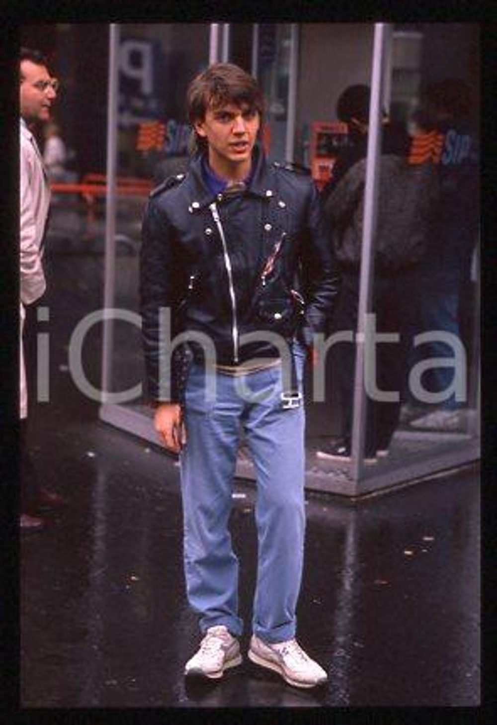 Giacomo CELENTANO - ITALIA Ritratto del cantante 1990 ca * 35mm vintage slide 14