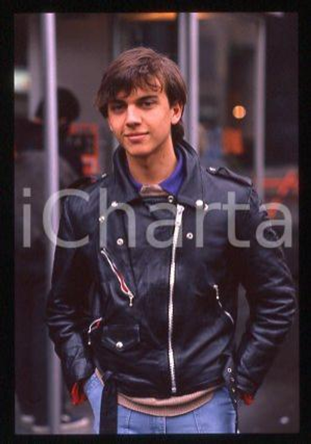Giacomo CELENTANO - ITALIA Ritratto del cantante 1990 ca * 35mm vintage slide 16