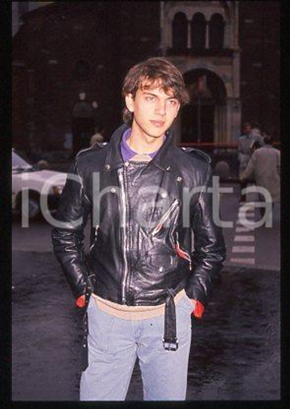 Giacomo CELENTANO - ITALIA Ritratto del cantante 1990 ca * 35mm vintage slide 35
