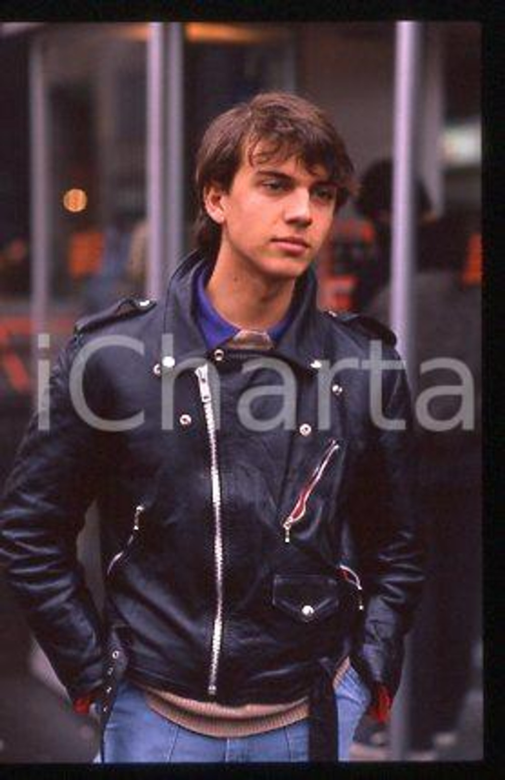 Giacomo CELENTANO - ITALIA Ritratto del cantante 1990 ca * 35mm vintage slide 12