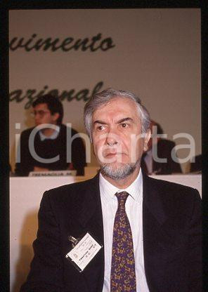 Enzo TRANTINO - MSI Ritratto del politico 1990 ca * 35 mm vintage slide 5
