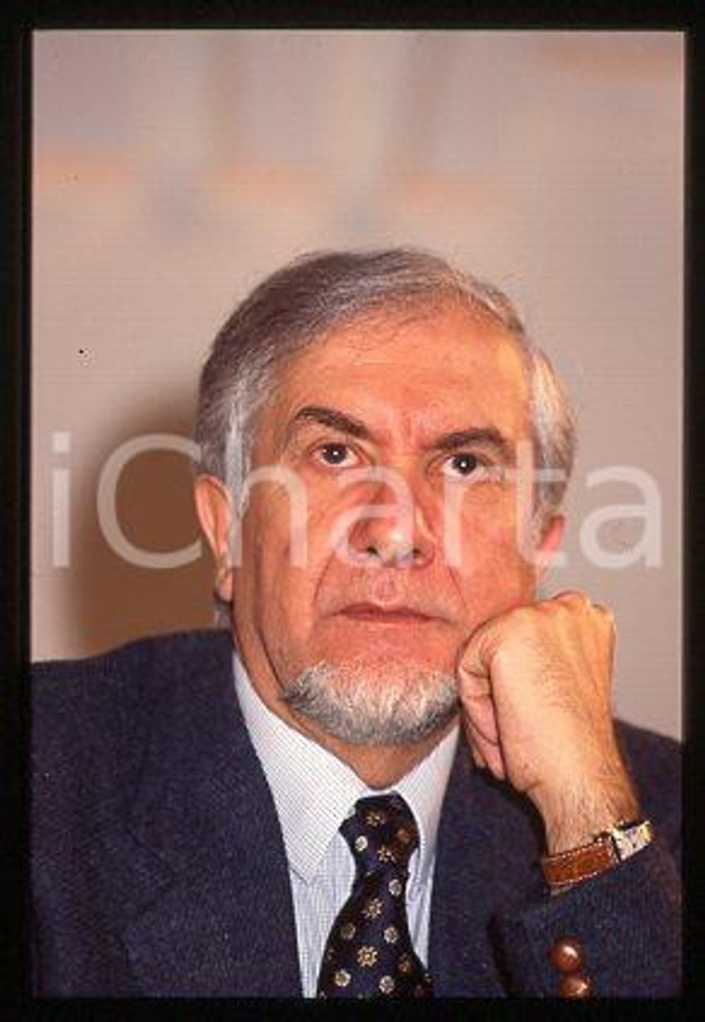 Enzo TRANTINO - MSI Congresso Ritratto del politico 1995 * 35mm vintage slide 18