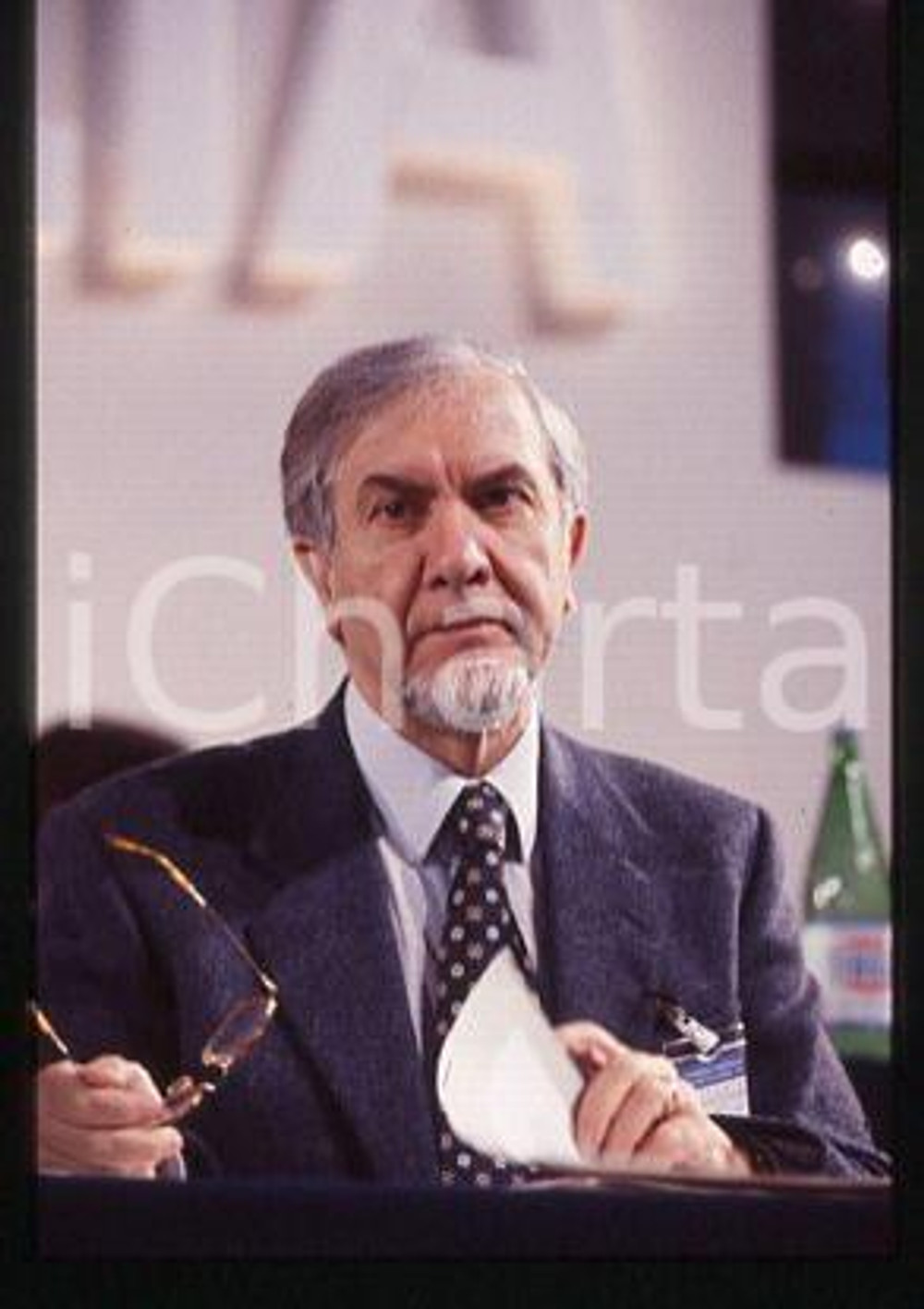 Enzo TRANTINO - MSI Congresso Ritratto del politico 1995 * 35mm vintage slide 19