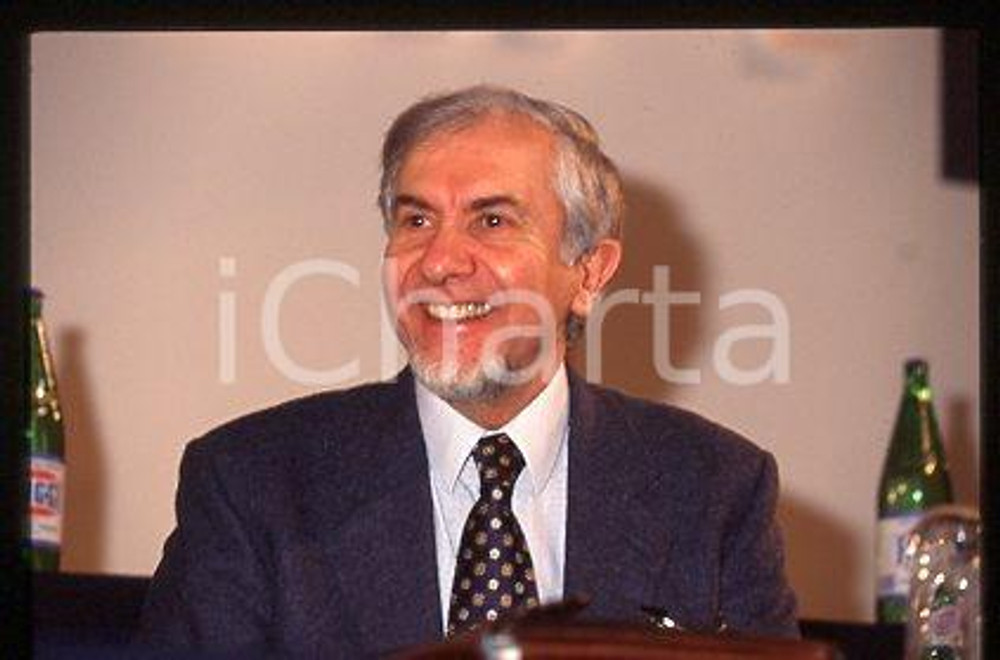 Enzo TRANTINO - MSI Congresso Ritratto del politico 1995 * 35mm vintage slide 25