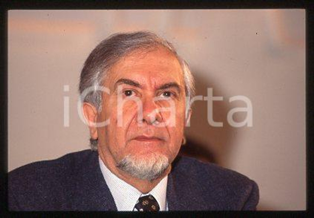 Enzo TRANTINO - MSI Congresso Ritratto del politico 1995 * 35mm vintage slide 26