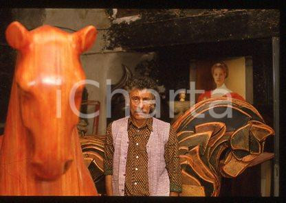 Angelo BARCELLA - ARTE ITALIA Scultore dei cavalli 1990 ca *35mm vintage slide 3