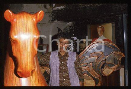 Angelo BARCELLA - ARTE ITALIA Scultore dei cavalli 1990 ca *35mm vintage slide 8