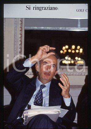 Guglielmo FERRO -BANCO AMBROSIANO VENETO Economista 1990ca *35mm vintage slide 3