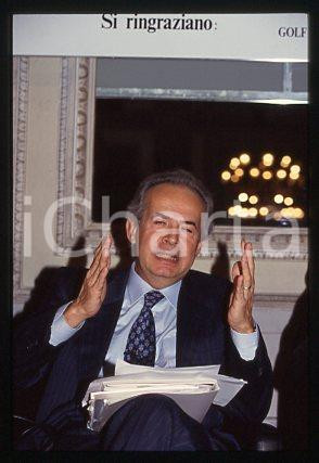 Guglielmo FERRO - BANCO AMBROSIANO VENETO Ritratto 1990ca *35mm vintage slide 21