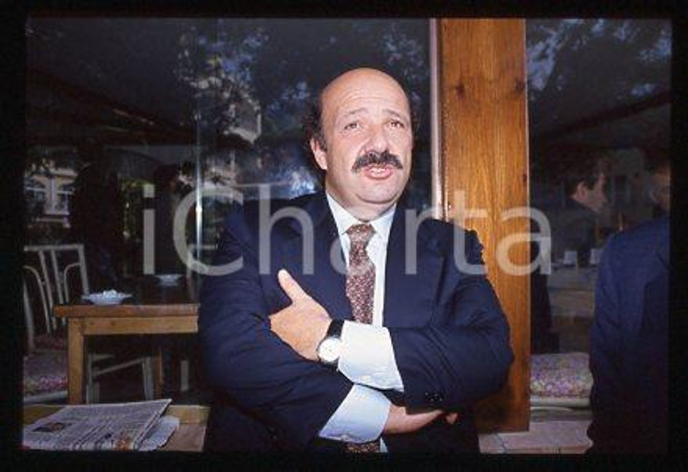 Lucio CIRINO POMICINO - ITALIA Giornalista 1990 ca * 35 mm vintage slide 2