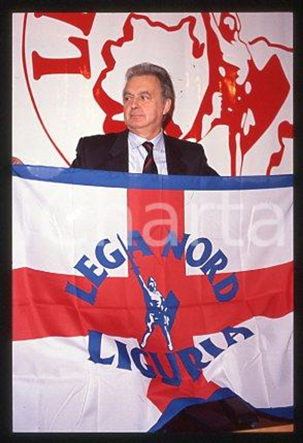 Bruno RAVERA - ITALIA Lega Nord Liguria fondatore 1990 ca * 35mm vintage slide 3