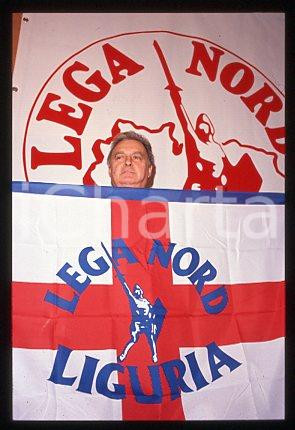 Bruno RAVERA - ITALIA Lega Nord Liguria fondatore 1990 ca * 35mm vintage slide 5