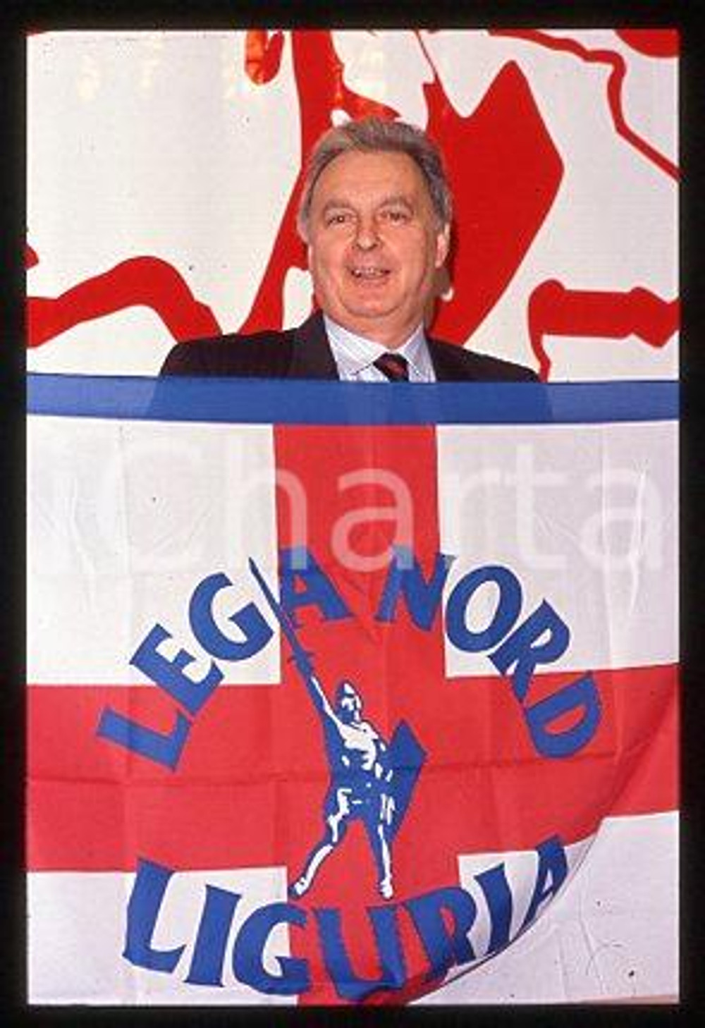 Bruno RAVERA - ITALIA Lega Nord Liguria fondatore 1990 ca * 35mm vintage slide 8