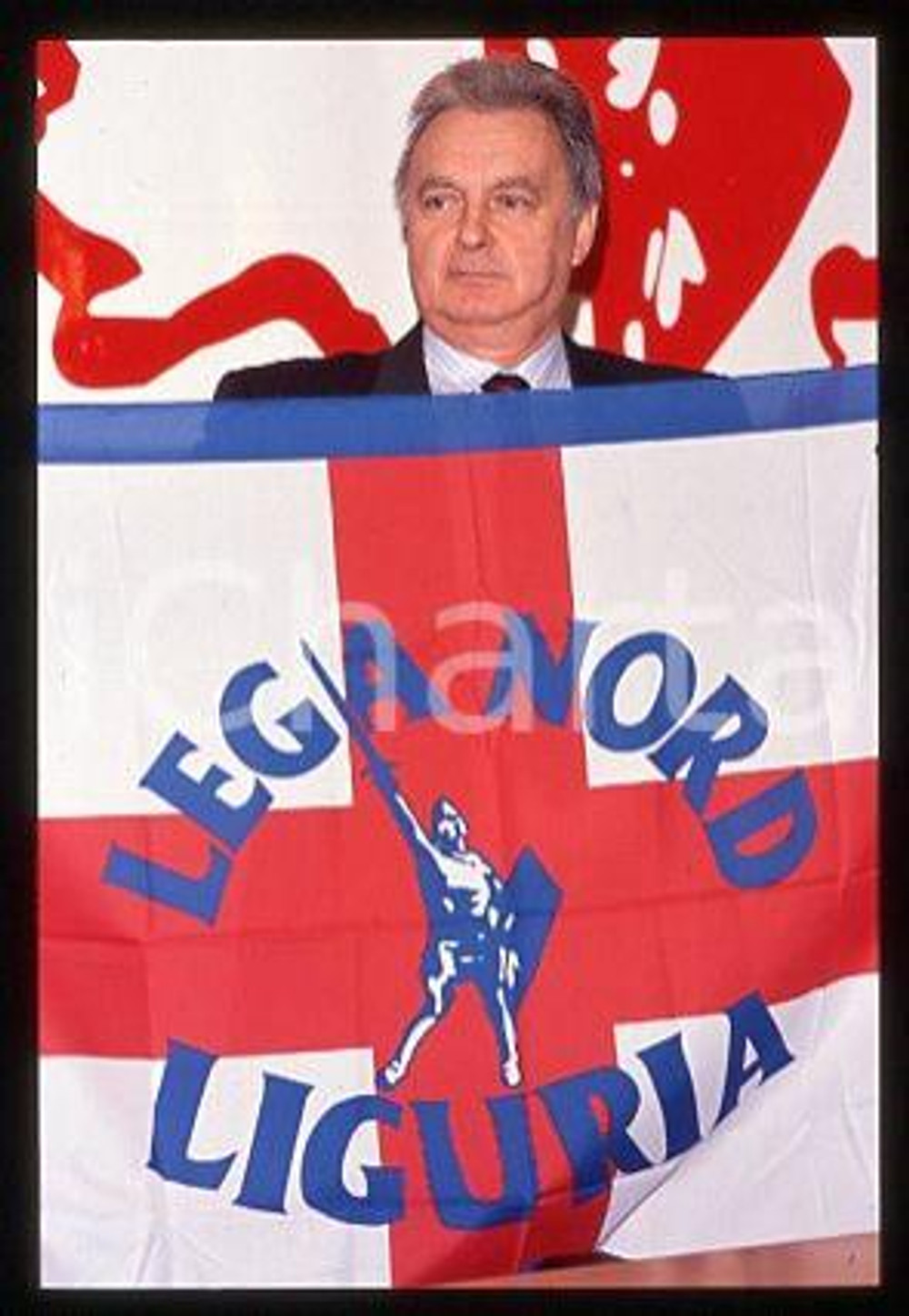 Bruno RAVERA - ITALIA Lega Nord Liguria fondatore 1990 ca *35mm vintage slide 10