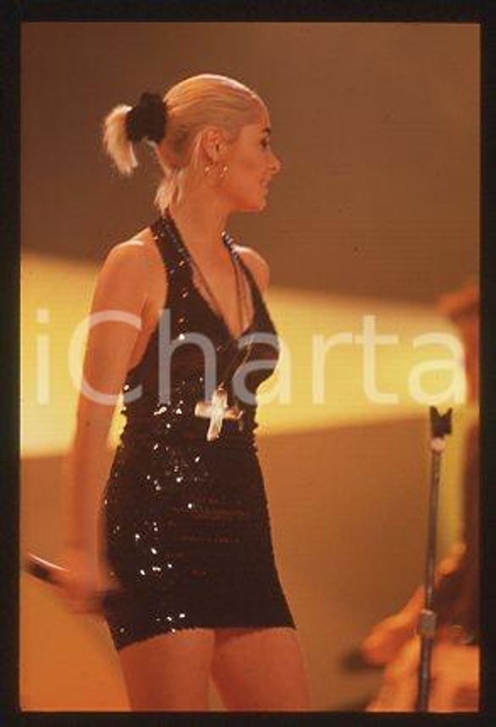 TRANSVISION VAMP - MUSIC English band Wendy JAMES 1989 * 35 mm vintage slide 3