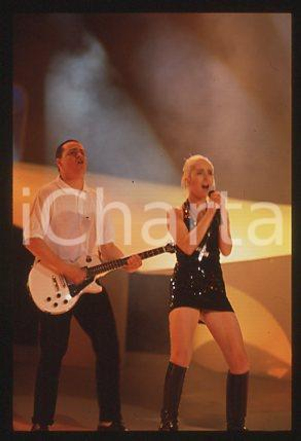 TRANSVISION VAMP - MUSIC English pop rock band 1989 * 35 mm vintage slide 1