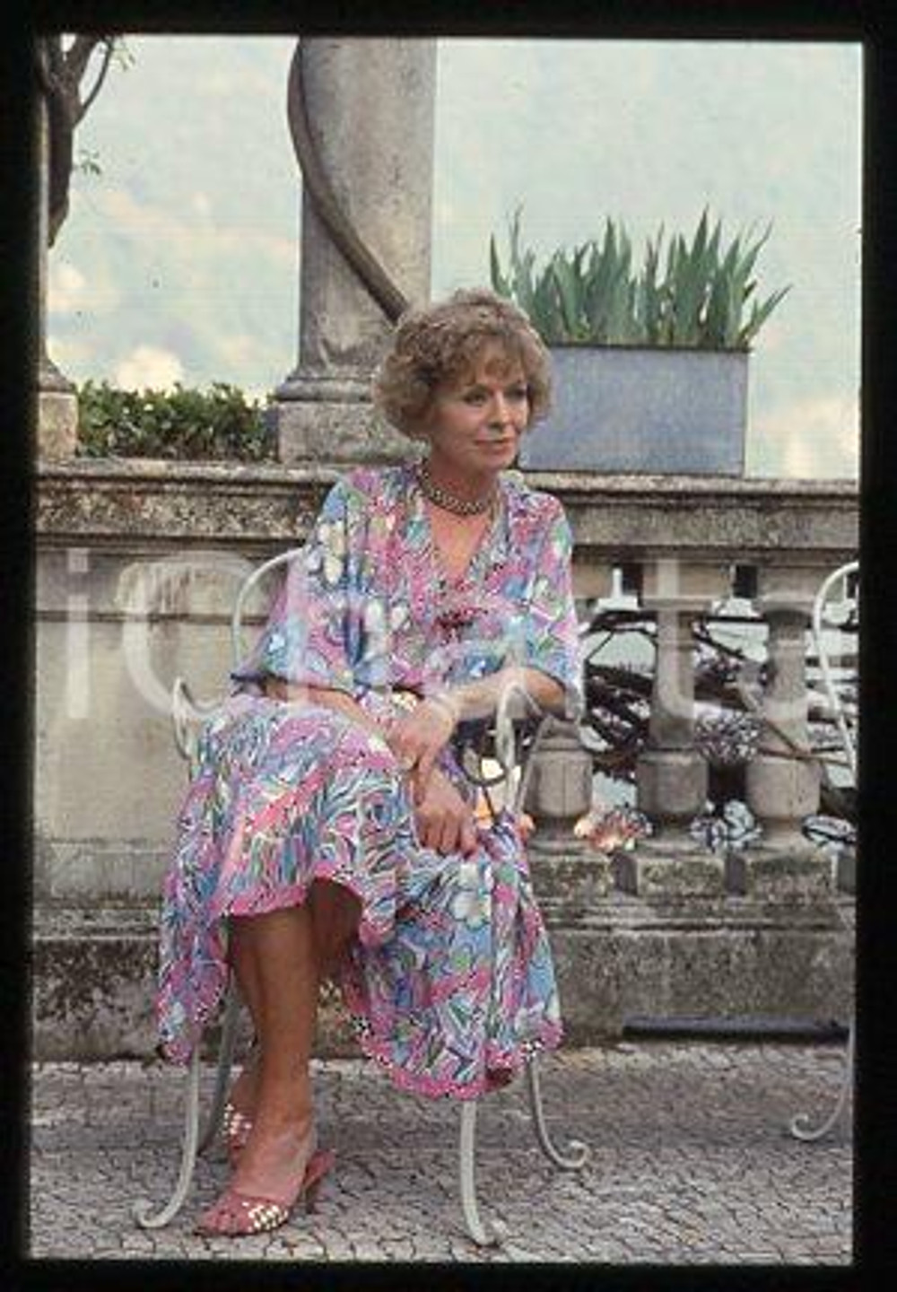 Susannah YORK - ITALY Portrait of English actress 1985 ca * 35mm vintage slide 2
