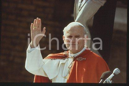 POPE JOHN PAUL II - LONDON Apostolic Journey to GB 1982 * 35 mm vintage slide 1