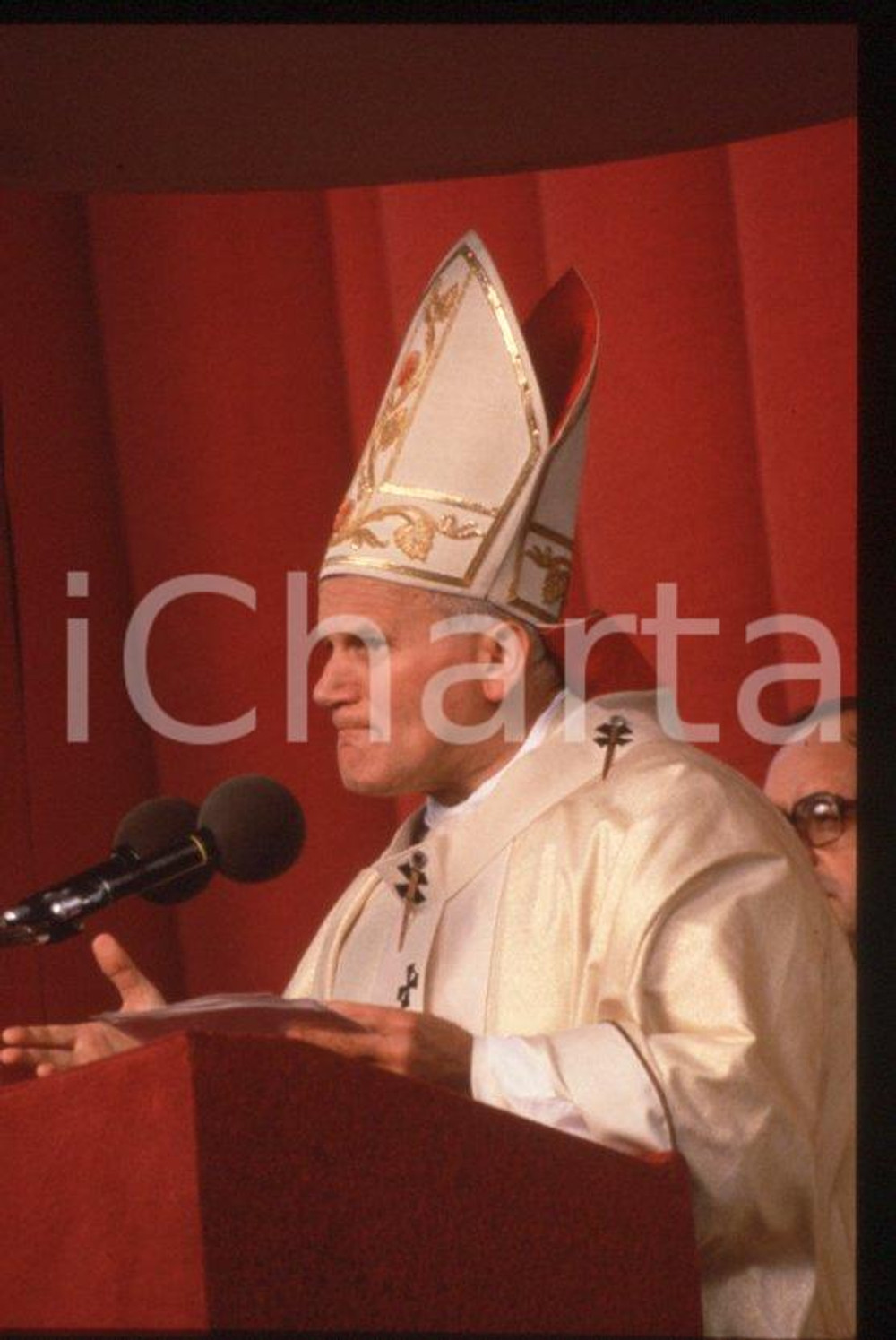 JOHN PAUL II - FRANCE Pope's visit in Paris 1980 * 35 mm vintage slide 42