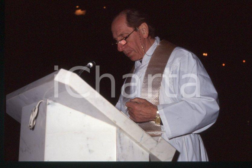 Padre David Maria TUROLDO - ITALIA COSTUME 1990 ca * 35 mm vintage slide 31