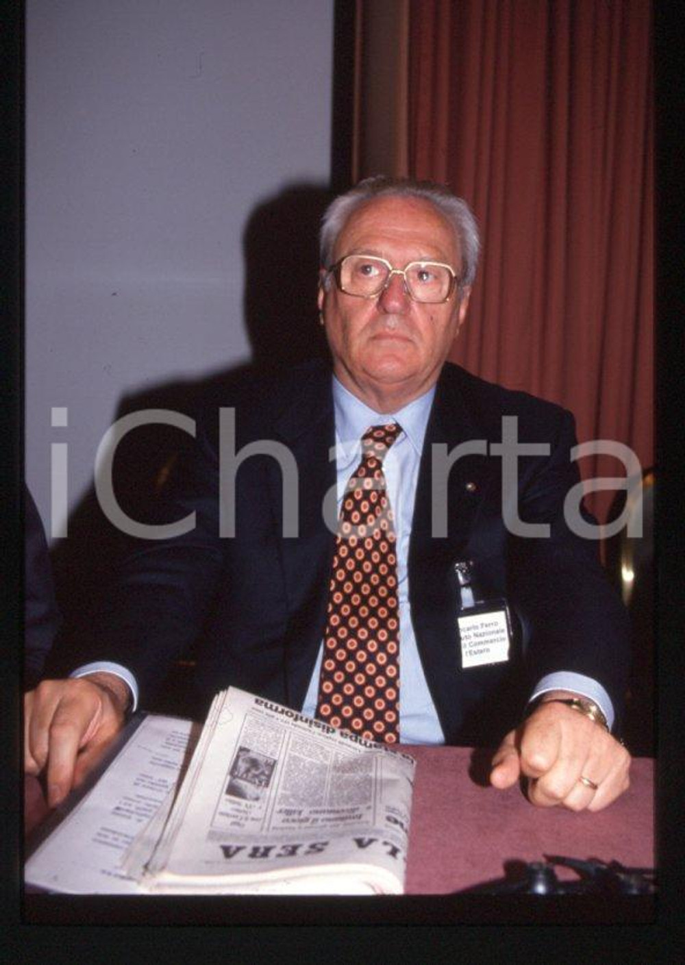 Giancarlo FERRO -ITALIA Ritratto dell'imprenditore 1980 ca *35mm vintage slide 3