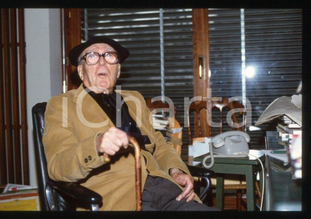 Giuseppe PREZZOLINI - LUGANO Italian writer 1981 ca * 35 mm vintage slide 2