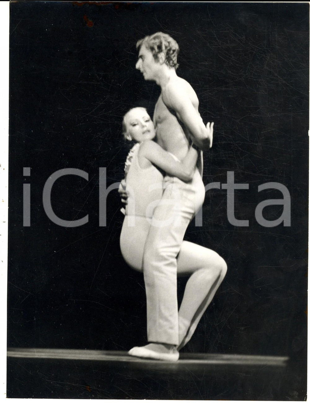 1980 ca PARIS DANCE Coppia di ballerini *Foto DANZA DA STUDIARE 18x24 cm