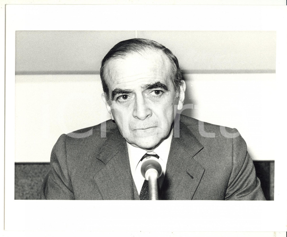 1985 ca MILANO - POLITICA Ritratto di Piero BASSETTI - Fotografia 25x20