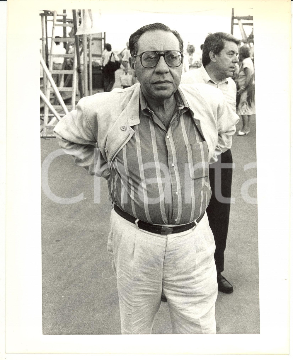 1985 ca RAI Ritratto di Massimo FICHERA durante riprese televisive *Foto 18x24
