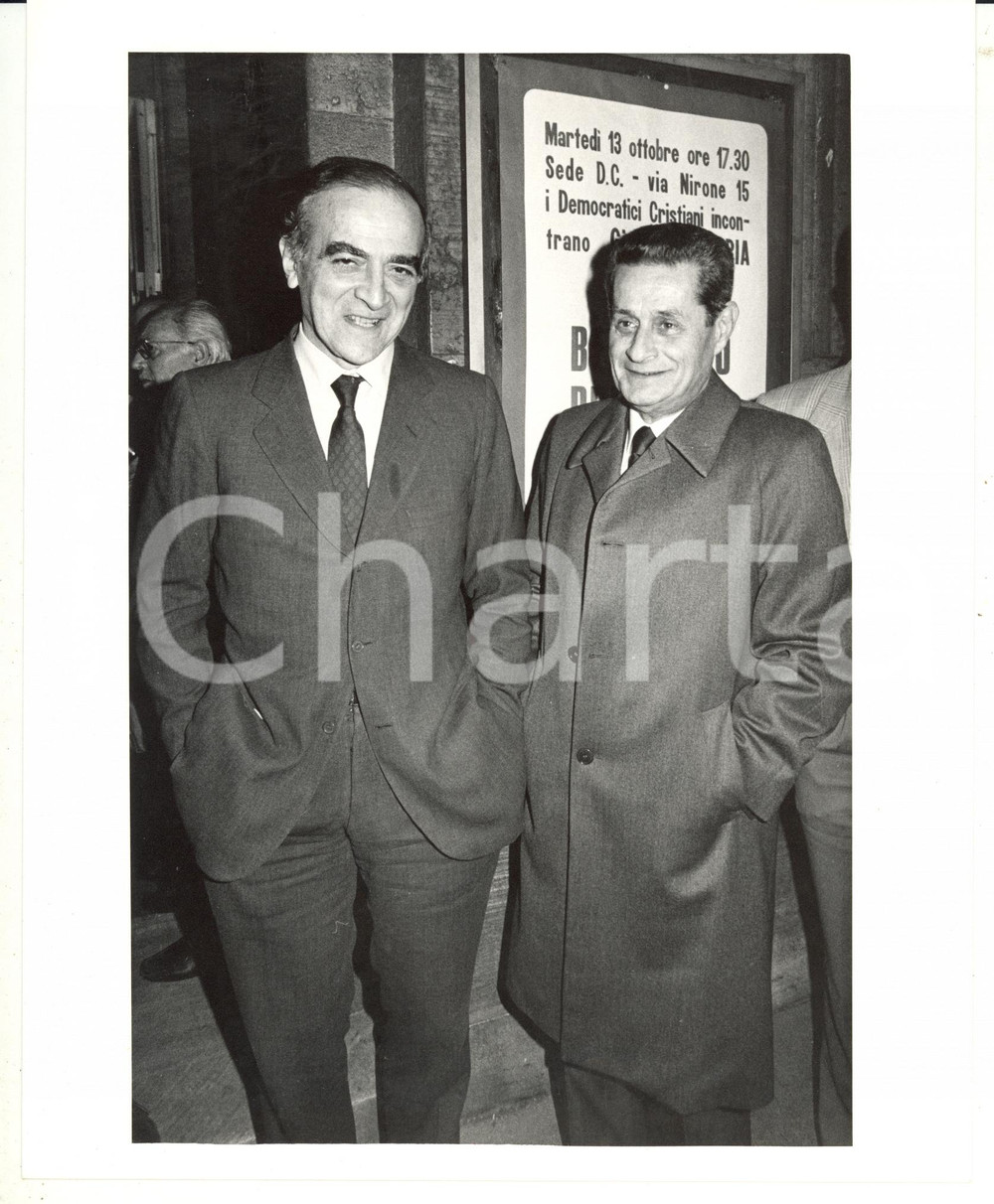 1985 ca MILANO Sede DC - Piero BASSETTI e COLUCCI *Fotografia 20x25