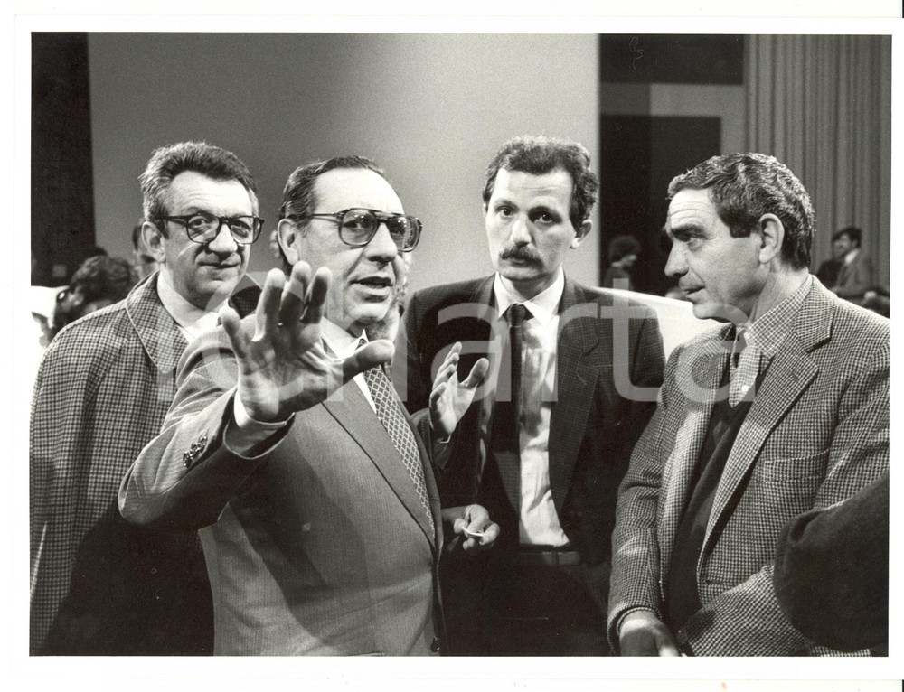 1985 ca ROMA - RAI Studi televisivi - Massimo FICHERA - Luigi MATTUCCI *Foto