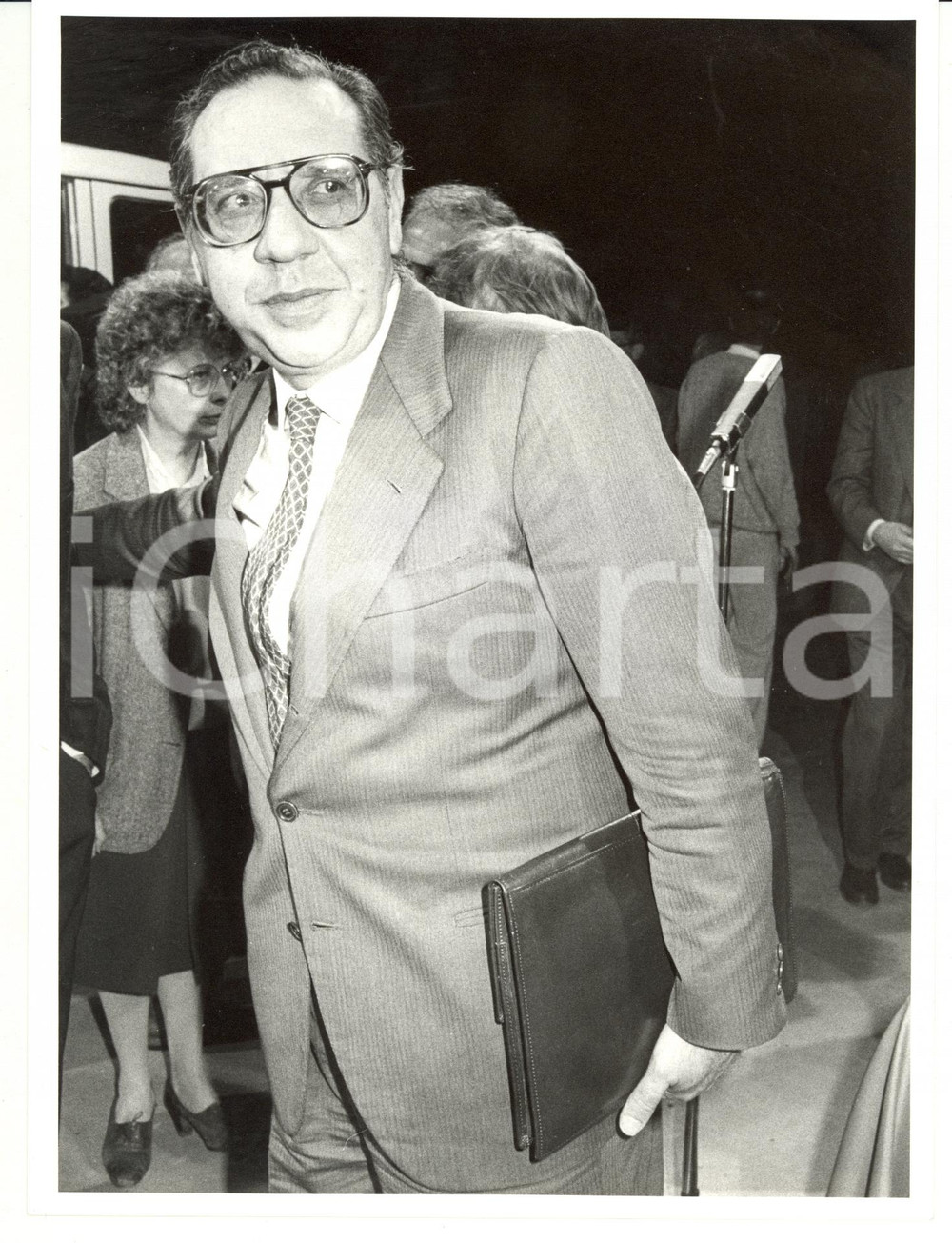 1985 ca ROMA - RAI Studi televisivi - Ritratto di Massimo FICHERA *Foto 18x24 cm