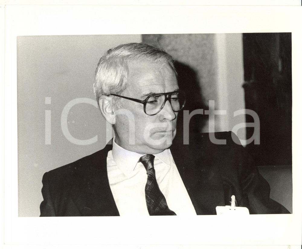1987 MILANO - CONFINDUSTRIA - Umberto FERRONI presidente ALCATEL FACE *Foto 