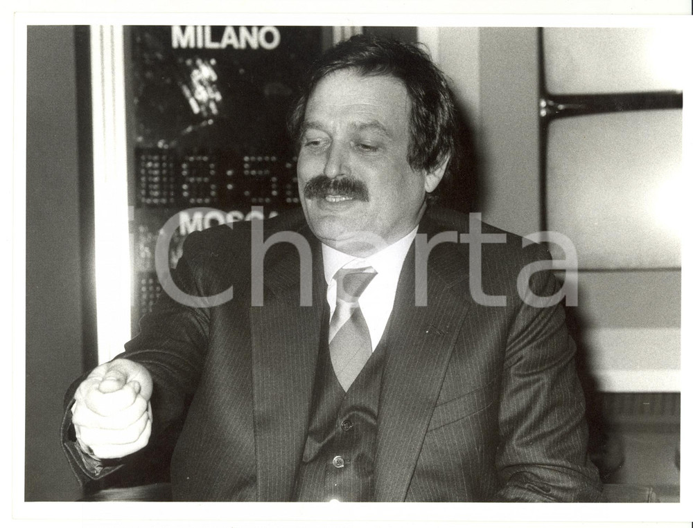 1985 ca MILANO Giuseppe GAFFINO presidente Ordine Agenti di Cambio - Foto
