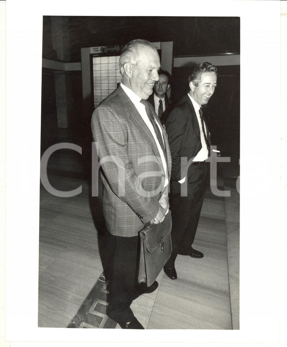 1985 ca Ritratto del dirigente Arturo SUTTER - Fotografia 20x25 cm