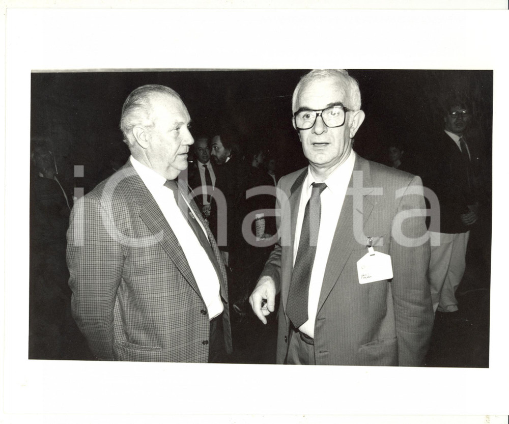 1985 ca Conferenza con Arturo SUTTER e Giulio GORLA *Foto 25x20 cm