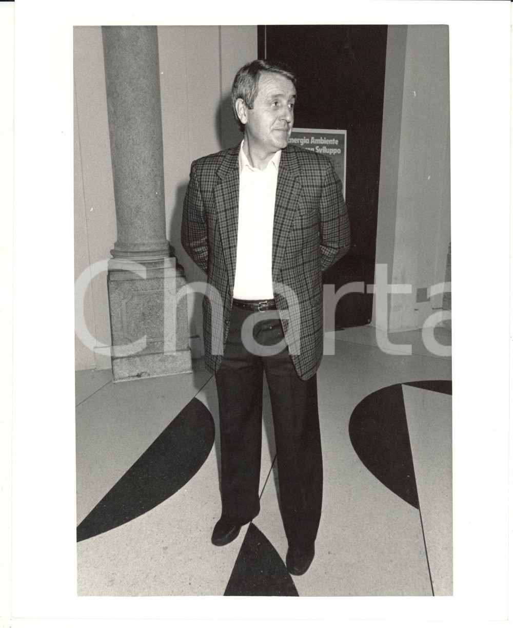 Fotografia d epoca originale 1985 ca DEMOCRAZIA CRISTIANA Segretario CISL Florindo FUMAGALLI  Foto 20x25 1