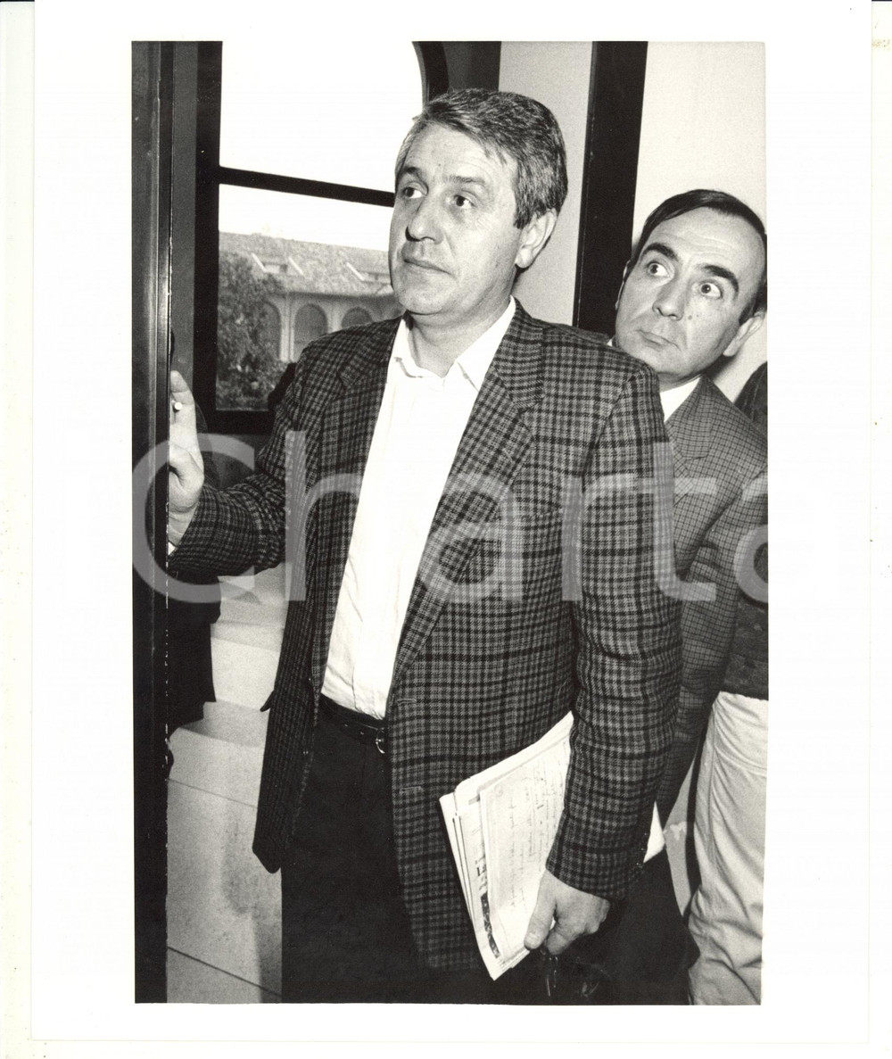 Fotografia d epoca originale 1985 ca DEMOCRAZIA CRISTIANA  Segretario CISL Florindo FUMAGALLI Foto 1