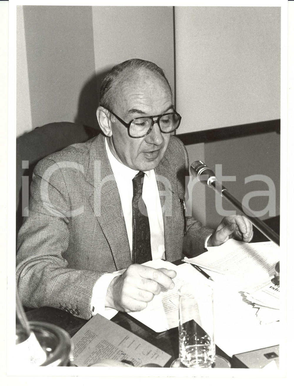 1985 ca MILANO Convegno BPCI - Ettore FUMAGALLI Comitato Agenti di Cambio - Foto