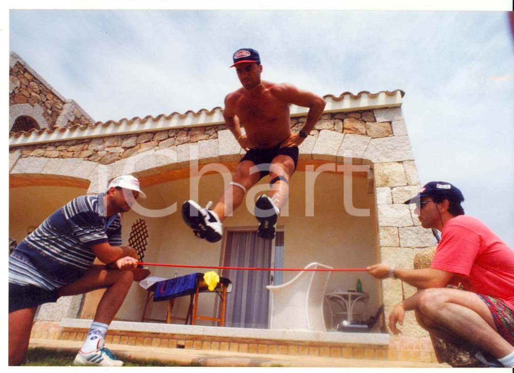 2000 ca Sciatore Alberto TOMBA in allenamento - Salto della corda - Fotografia