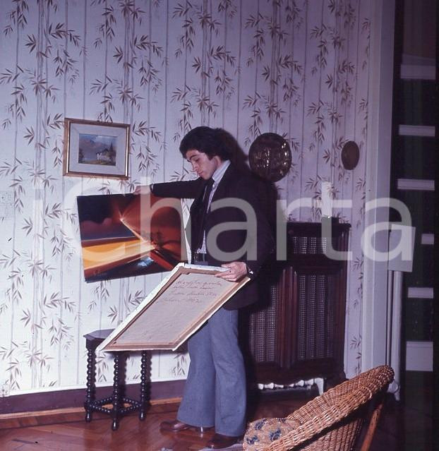 Fotografia d epoca originale 1975ca FRANCO CAUSIO   6X6cm DIAPOSITIVA ORIGINALE 1