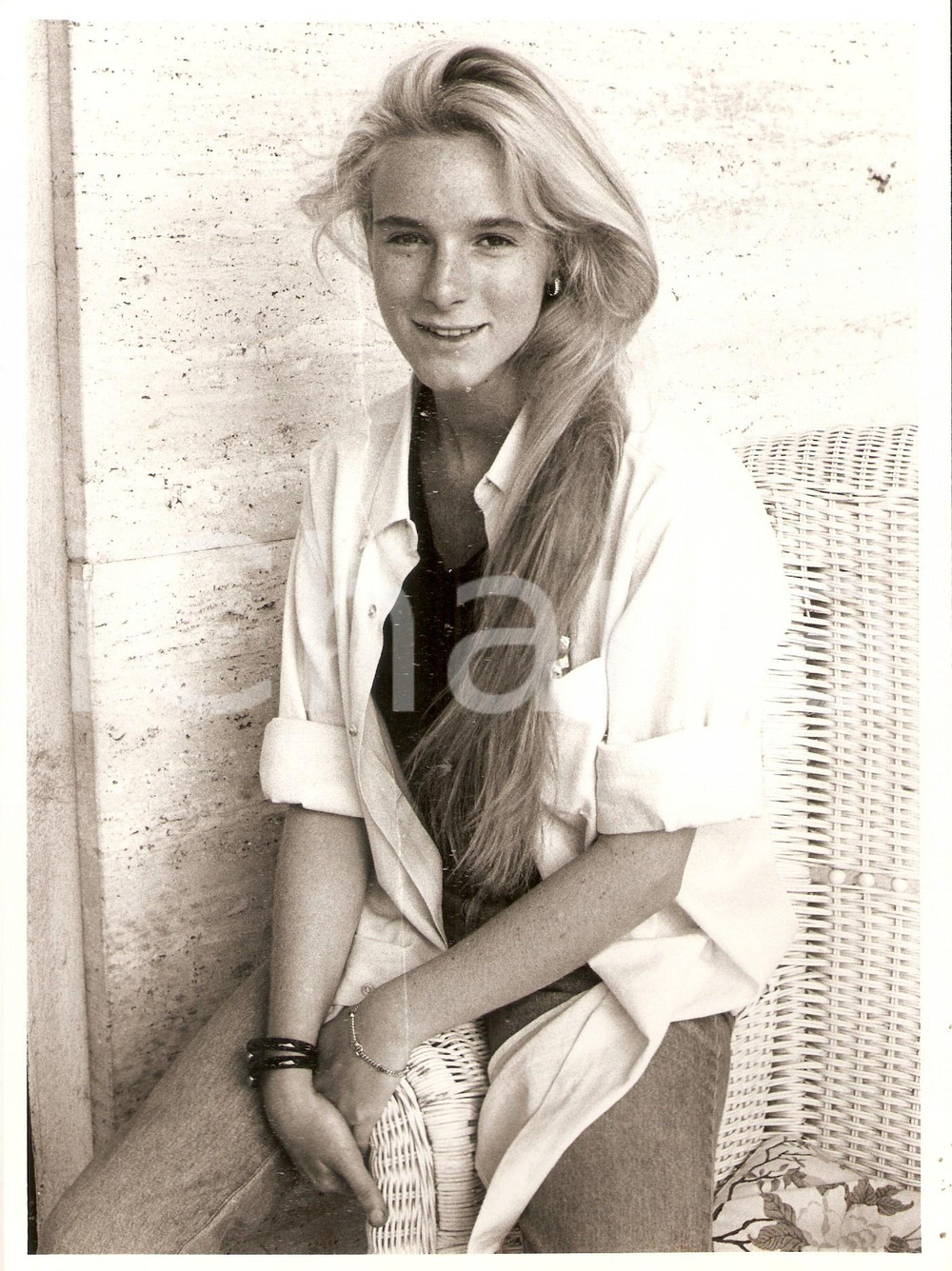 1985 ca CINEMA Actress Géraldine DANON Portrait *Photo 18x24 cm