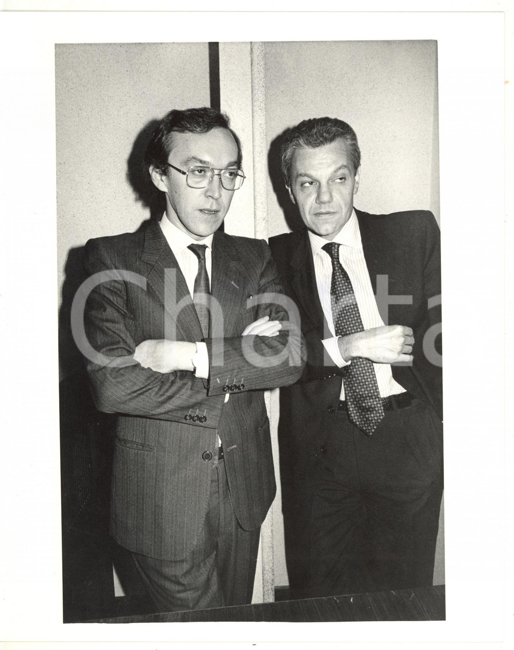 1985 ca MILANO Convegno DC - Conversazione tra Dario DI GENNARO e Tiziano GARBO