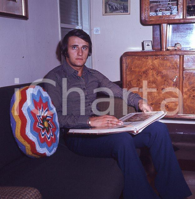 Fotografia d epoca originale 1970ca SERGIO MAGISTRELLI calciatore DIAPOSITIVA ORIGINALE 7 1