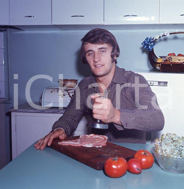 Fotografia d epoca originale 1970ca SERGIO MAGISTRELLI calciatore DIAPOSITIVA ORIGINALE 11 1